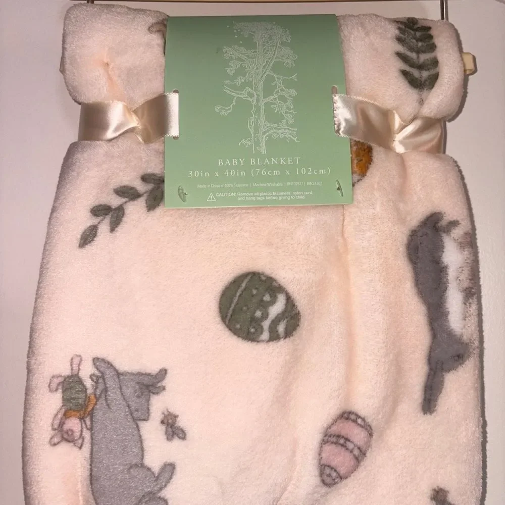 Pooh Bear Collection Easter Themed Baby Blanket‎ 30x40